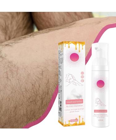 Hair Removal Cream | 100 ml Depilatory Mousse | Moisturizing Hair Removal | For Body Legs Arms Underarms Bikini Line Chin Pubic Area Intimate Area and Vaginal Area - Buy Online on GoSupps.com