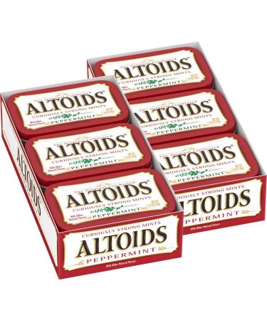 Altoids Classic Peppermint Breath Mints, 1.76-Ounce Tin (Pack of 12)