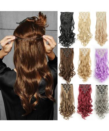 prinfantasy Clip In Extensions Hair Extension Hairpiece Voluminous Wavy Intense Red Hair Extensions MW101 GBMW101 22 inch - Buy Online on GoSupps.com