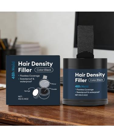 Poudre de instantan e comblement de cheveux pais couverture du cuir chevelu 4 g avec formule imperm able correcteur de cheveux gris avec finition naturelle solution paississante pour homm Black - Buy Online on GoSupps.com