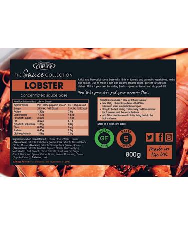 Essential Cuisine - The Sauce Collection - Lobster Concentrated Sauce Base 800g - Buy Online on GoSupps.com