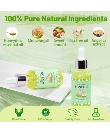 3 PCS Yoni Oil & Bar Soap Set for Women - pH Balanced Feminine Care Odor Eliminator Natural Moisturizer - 2 x 1fl.oz Essential Oil & 1 x 3.53oz Honeydew Yoni Bar - Buy Online on GoSupps.com