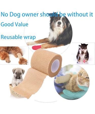 12 Pack Self Adherent Cohesive Bandages 2" x 5 Yards - Athletic Elastic Cohesive Bandage for Sports Injury Ankle Knee & Wrist Ankle Sprains & Swelling (Brown) - Buy Online on GoSupps.com