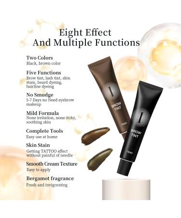 Eyebrow Tint Kit Black Hen-na Semi-Permanent Professional Brow Tint Kit Long-Lasting and Safe Results Eyebrow Dye DONG RHYME Multi-Purpose Eyelash Tint Kit Easy to Use at Home - Buy Online on GoSupps.com