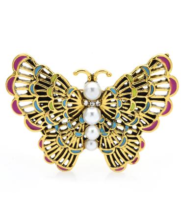 Pin Jewelry Gifts for Women Fashion Accessories Vintage Butterfly Brooch Ladies Enamel Palace Style Insect Party Brooch Cardigan Coat Brooch Brooches & Pins