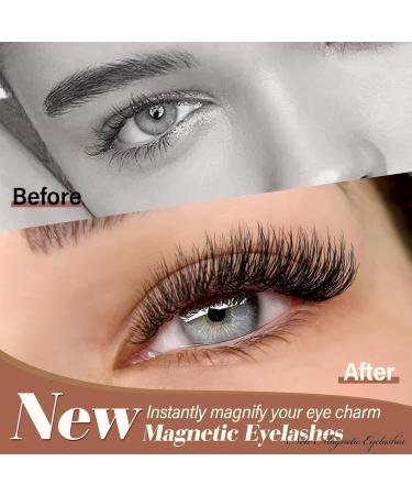 Russian Strip Lashes False Eyelashes 16mm D Curly Cat Eye Natural False Lashes Fluffy Wispy Russian Lashes Strip Lashes 5 Pairs Soft Eye Lash Reusable Fake Eyelashes - Buy Online on GoSupps.com