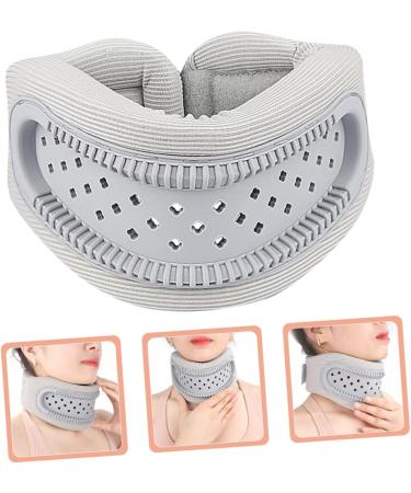 Minkissy Cervical Device Band - Soft Protective Brace for Neck Pain Relief & Support | Travel & Household Use | 52.50x2.20cm Gray - Buy Online on GoSupps.com