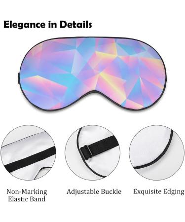 Retro 80s Style Triangular Pastel Sleep Mask - Adjustable Strap, Blocks Light - for Men and Women - Buy Online on GoSupps.com