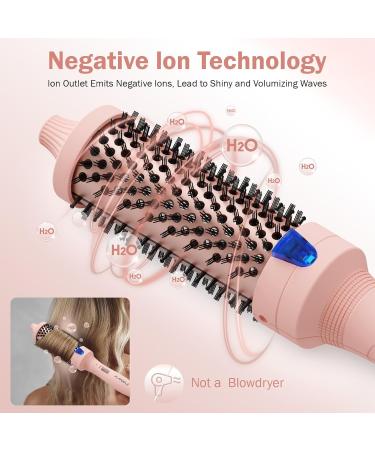 Plavogue Dual Voltage Thermal Brush - 1.5 Inch Curling Iron Brush for All Hair Types | Fast Heating Smoothing & Volumizing | Includes Travel Adapter Gloves & Clips - Buy Online on GoSupps.com