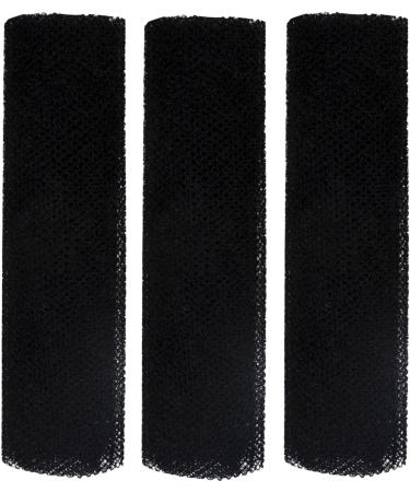 Sollee Net Back Scrubber for Shower African Mesh Cloth Shower Net Scrubber Washcloth Dead Skin Removal Bath Sponges for Women & Men Black - Buy Online on GoSupps.com