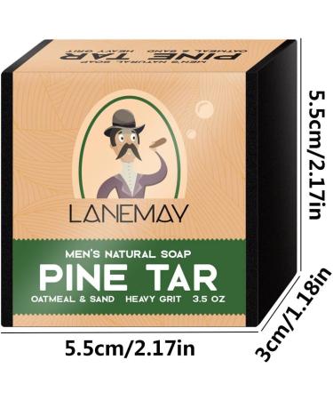 All Naturals Soap Bar For Men 100g Pine Tar Soap Body Soap Bar Moisture Hydrate Skin Face Clean Dirt Soap For Acarid Refreshing Oil Control Bacteriostasis Handmade Soap With Dense Foam - Buy Online on GoSupps.com