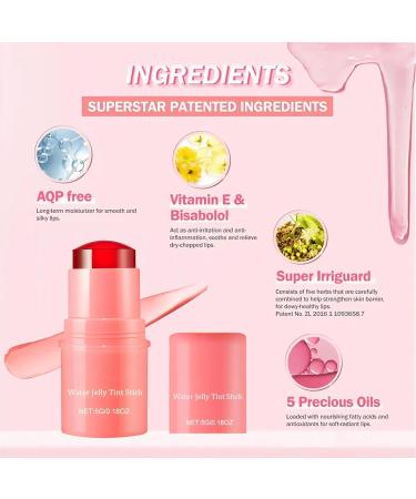 Cooling Water Jelly Tint | Sheer Lip & Cheek Stain | Buildable Blush Stick | Cruelty-Free Makeup | International Shipping - Buy Online on GoSupps.com