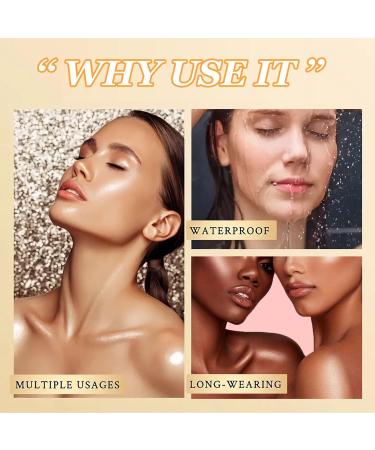 Titimore Body Highlighter Oil - Shimmer & Glow Liquid Glitter Cream for Face & Body (8ml) - #01 Perlwei es | Shop Now! - Buy Online on GoSupps.com