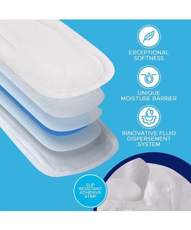 Winged Maternity Peri Pads Pack of 32 - Large Postpartum Flow Pads with Wings - Ultra Soft Disposable Nursing Pads for New Moms - Vakly Postpartum Guide Included - Buy Online on GoSupps.com