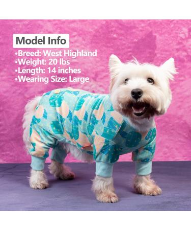 KYEESE Cactus Dog Pajamas - Stretchable Soft Material for Small Dogs & Cats - X-Large - Buy Online on GoSupps.com