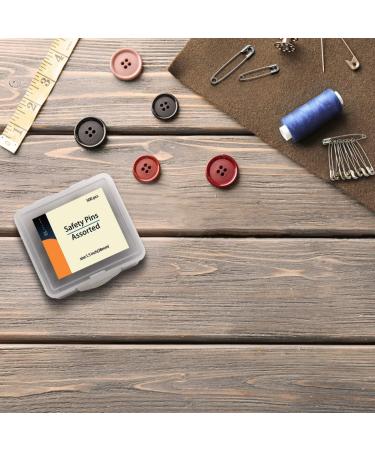 500 Pack 1.5Inch Safety Pins Bulk with Convenient Box - Size 2 Small Pins for Clothes, Home, Office - Buy Online on GoSupps.com