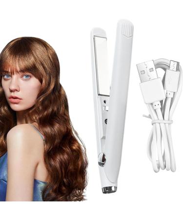 Travel Hair Straightener & Curler - 2 in 1 Fast Heating Flat Iron Lightweight USB-Powered Mini Iron for Women & Girls - Buy Online on GoSupps.com