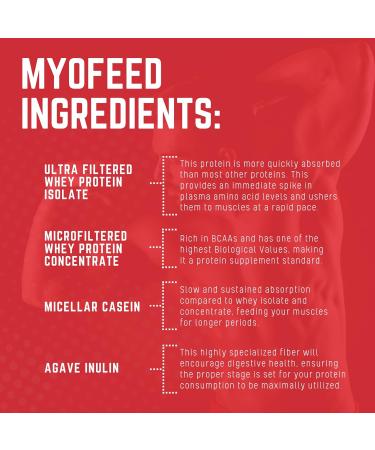 Buy Purus Labs MYOFEED Protein Powder - Frosted Cinnamon Roll Flavor | 25 Servings | International Shipping Available - Buy Online on GoSupps.com
