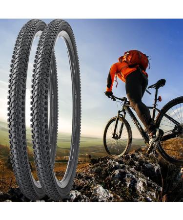 2 Pack Folding Replacement Bike Tires 24/26/27.5/29 X 1.95/2.125 Inch with Tire Levers - Mountain Bike MTB - Buy Online on GoSupps.com