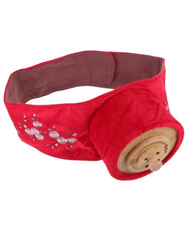 Beaupretty 1 set of Moxibusion-Box holder for Moxa Moxibustion case stand Moxibusion Canister Moxa-Egel holder wood tools Moxa burner body moxibusization device red bamboo