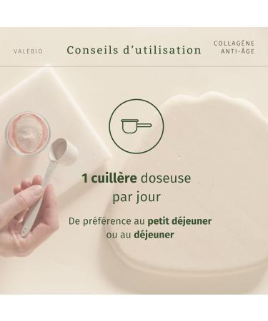 Pack 2 marine collagen powder peach taste type 1-3 elastin & vitamin C | Anti-aging & anti-wrinkle | 150g | Cure 1 month | Made in France | Valebio - Buy Online on GoSupps.com