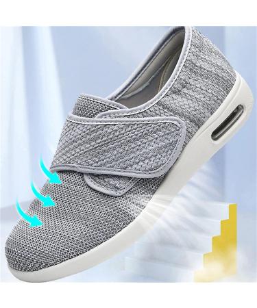 Men's Diabetic Wide Fit Memory Foam Slippers - Breathable Edema Swollen Feet Shoes - Size 6.5 Khaki - Buy Online on GoSupps.com