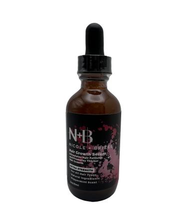 N+B Hair Growth Serum - Helps Promote Thicker  Fuller  & Healthier Hair w/Biotin  Natural-Based Formula  Helps Prevent Hair Loss & Thinning  For Women In All Hair Types -  2oz. 2 Fl Oz (Pack of 1)