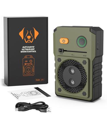 Bubbacare Anti Barking Device Ultrasonic Dog Barking Device with 3 Modes Up to 50FT Effective Control Range IPX4 Waterproof Sonic Anti Bark Device for Outdoor Indoor Use Green - Buy Online on GoSupps.com