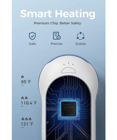 OCOOPA 10000mAh Quick Charge Hand Warmer Power Bank PD - 15hrs Heat, 3 Levels - Camping, Hunting, Golf - Great Gift - Nighttime Blue - Buy Online on GoSupps.com