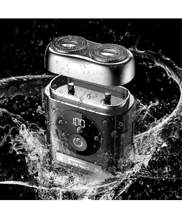 Electric Mini Beard Trimmer IPX6 Double Mesh 400mah Type C Interface Portable Rechargeable Beard Clipper Pocket Size Beard Trimmer - Buy Online on GoSupps.com
