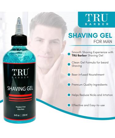 TRU BARBER Shaving Gel for Men | Ultimate Straight Razor Shave & Smooth Edging - Buy Online on GoSupps.com