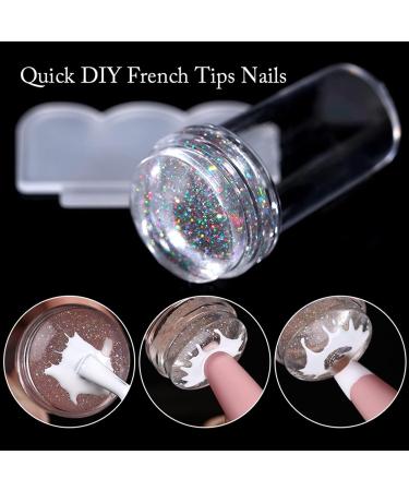 YOXIER Nail Round Head Silicone Stamping Transparent Tool Wear- for Female 1 Set Multicolor - Buy Online on GoSupps.com