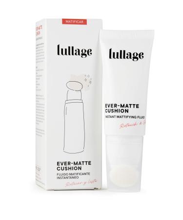 Lullage immediate matt fluid 30 ml velvety texture on combination skin oily vegan and of course matt soft and silky Ever mat Cushion