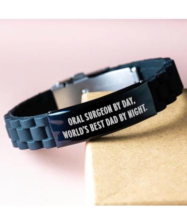 Oral Surgeon Gifts for Men Funny Quote Glide lock Clasp Bracelet Unique Christmas Unique Gifts from Dad - Buy Online on GoSupps.com