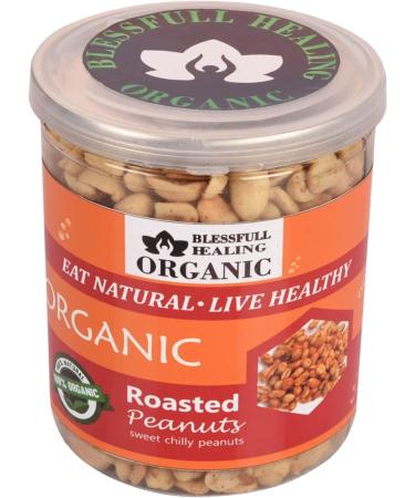 Blessfull Healing Organic Natural Vegan Sweet Chilly Roasted Peanuts Crunchy Healthy Snacks 250 Gram - Buy Online on GoSupps.com