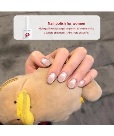 Magnetic Gel Polish | Gel - 0.28oz Quick Dry Magnetic Nail Lacquer Soak Off Shiny Nail Polish Long-Lasting Bright Nail Polish for at Home Aezon 09 - Buy Online on GoSupps.com