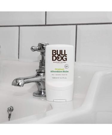 Bulldog Men's Skincare Original Aftershave Balm - 3.3 Fl Oz | Soothing & Hydrating - Buy Online on GoSupps.com