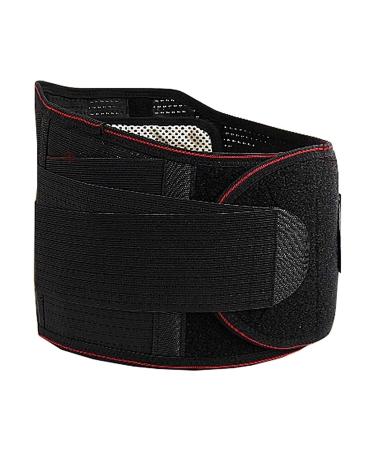Lower back support with self -warming pad lordosis support belt waist back support for men and women relief from back pain back cramps sciatica (size: medium) (m)