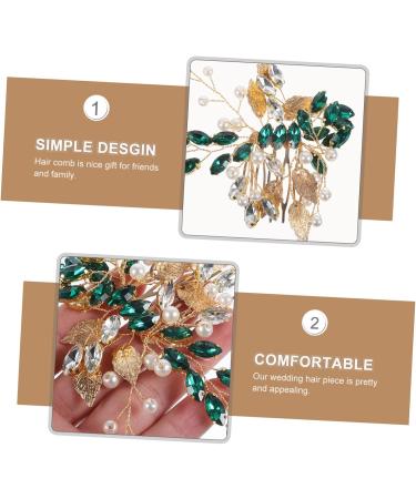 Beaupretty Wedding Headpiece Silver Leaf Tiara rhinestone clips for hair rhinestone hair pin rhinestone hair clips for women decorative hair clips girl hair clips bride Metal - Buy Online on GoSupps.com