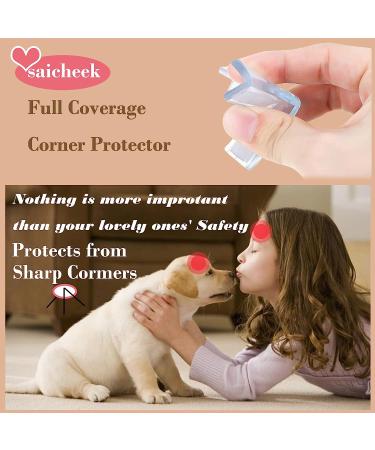 12Pcs Large Silicone Corner Protectors for Baby | T-Shaped Table & Furniture Guards | Strong Adhesive Baby Proofing | 1.7inch Length - Buy Online on GoSupps.com