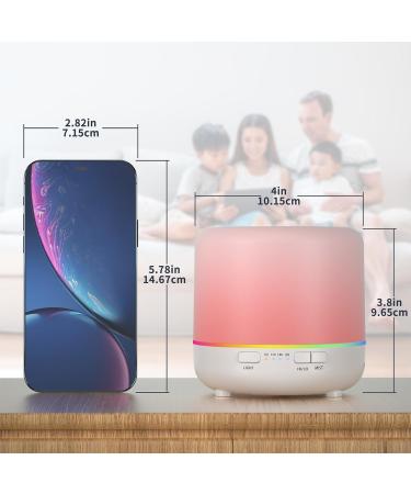 Aromatherapy Oil Diffuser 200ml - Colorful Essential Oil Diffuser with Adjustable Fog Mode & Auto Off for Bedroom Office & Travel (White-WYK) - Buy Online on GoSupps.com