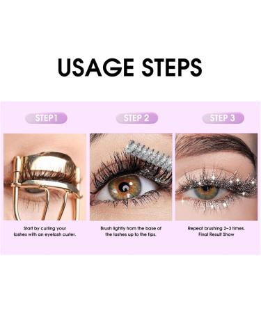  G n rique Glitter Mascara for Eyelashes Glitter Eyeshadow and Thick Shiny Eyelash Curling Extension Makeup Long Lasting Beauty Mascara for Eye Makeup Shiny Glitter Mascara Long Lasting Eyelash Extension Make - Buy Online on GoSupps.com