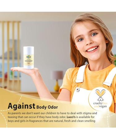 Kids Deodorant for Girls & Boys - Vegan Plant-Based & Non-GMO - Natural Aluminum-Free Solid Stick - 1.94 oz - Buy Online on GoSupps.com