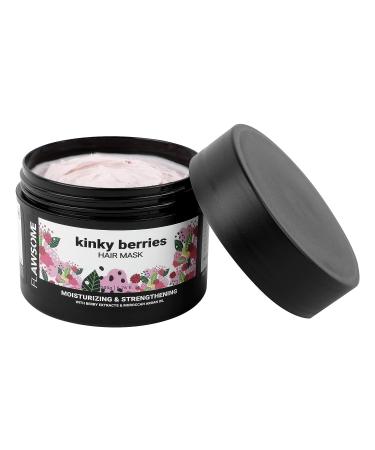 Flawsome Kinky Berries Moisturizing Hair Mask for Very Dry & Weak Hair - CG Friendly, Berry Extracts & Argan Oil - Buy Online on GoSupps.com