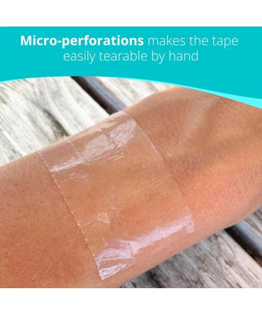 Soft Silicone Medical Skin Tape Hypoallergenic Pain-Free Removal Perforated for Easy Cutting 1 x 2 (5.0yd) Ideal for Sensitive Skin & Dressing Securement - Buy Online on GoSupps.com