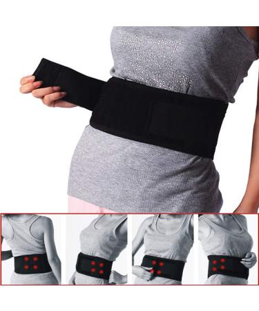 Healifty Magnetic Self-Heating Lumbar Support Belt - Adjustable Pain Relief & Massager for Lower Back - Size M (Black) - International Shipping - Buy Online on GoSupps.com