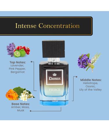 Dumont FIERCE - 3.4oz - Unisex Perfume for Men & Women - Spicy Fruity & Musky Fragrances - Long Lasting Cologne Mist & Body Spray - for Him & Her Fresh 1 Count (Pack of 1) - Buy Online on GoSupps.com