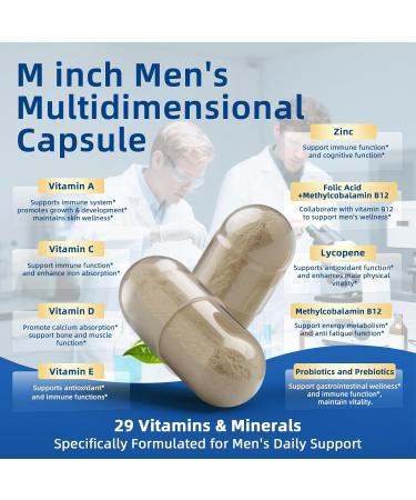 Multivitamin for Men - Methylated Multivitamin Supports Energy & Metabolism Liver & Digestive* Daily Men's Vitamins with B12 D Zinc Lycopene Folic Acid - 120 Capsules For Over 40 (2 Pack) Unflavored 60 Count (Pack of  - Buy Online on GoSupps.com