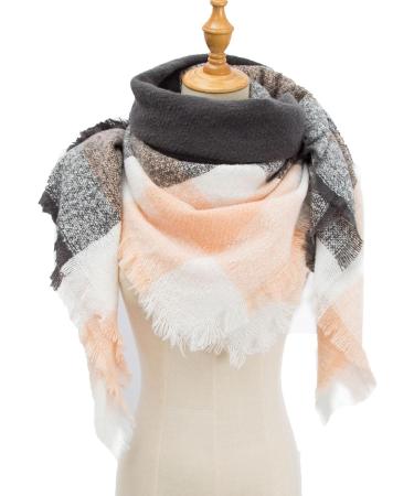 Soft Orange Women's Scarves - Warm Triangular Autumn & Winter Accessories for Every Season - Buy Online on GoSupps.com