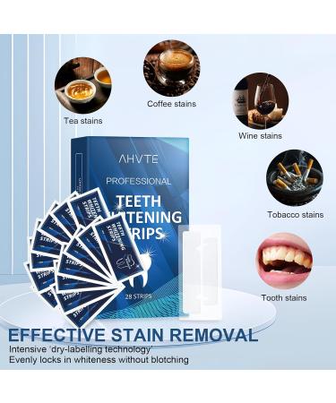 Lunaanda Whitening Teeth Whitening Strips professional teeth whitening strips 21 treatments whitening strips mint flavor quickly remove all stains - Buy Online on GoSupps.com